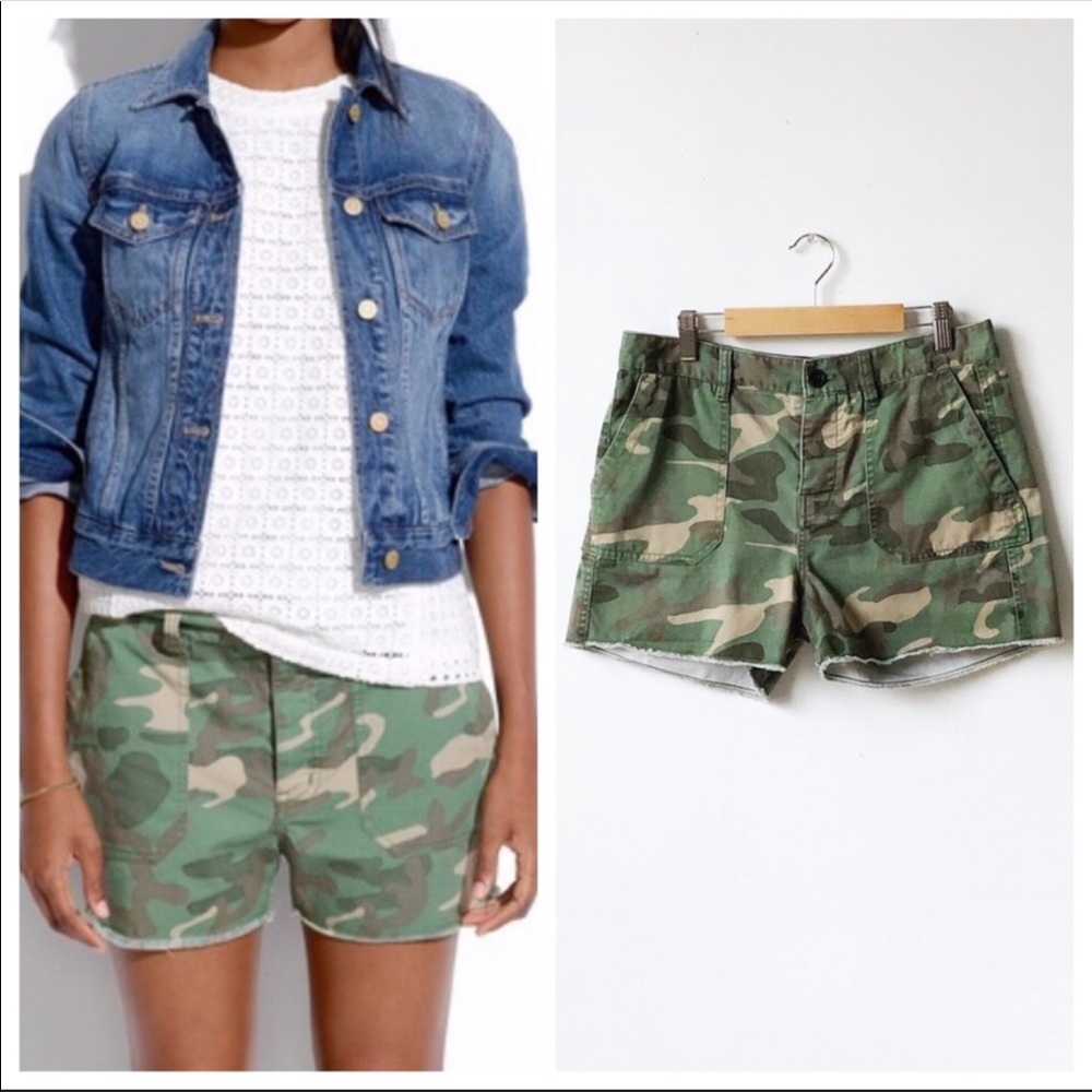 Madewell camo shorts